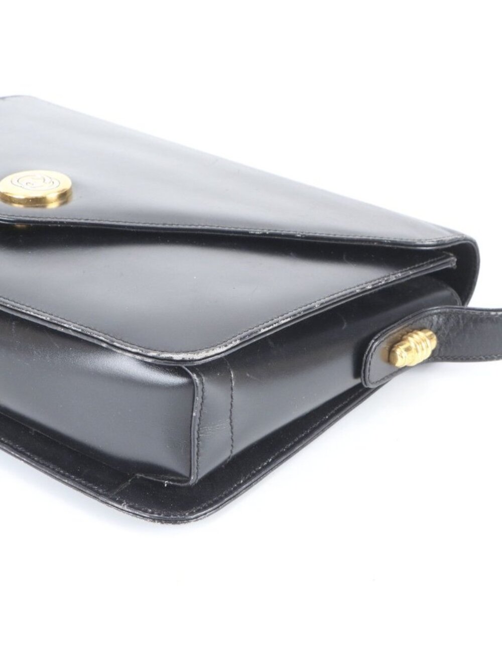 ★SOLD★ Gucci Vintage Leather 2-Way Shoulder Bag Crossbody Hand Black - Picture 4 of 10